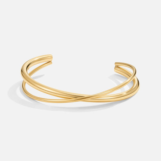 Złota bransoletka Twist