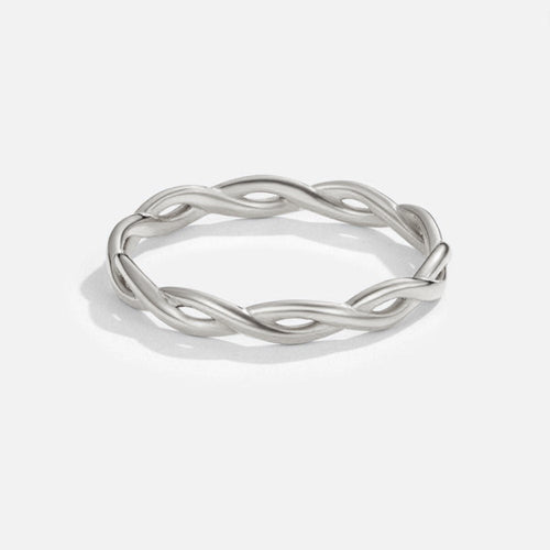 Srebrny pierścionek Infinity 18K obrotowy